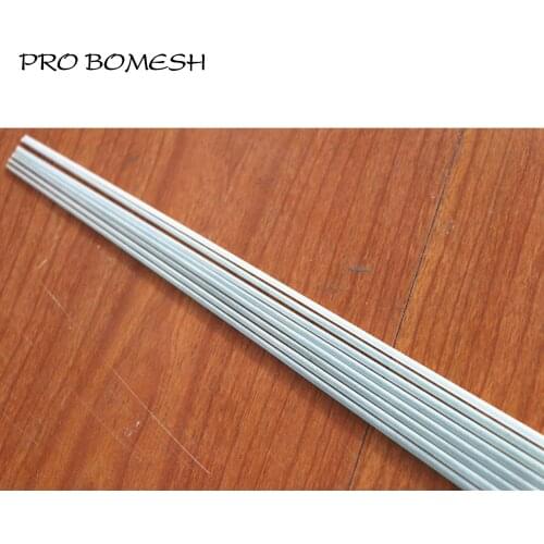 Pro Bomesh 5PCS/Lot 44.7cm-58cm 1 Section Solid Fiber Glass Ice Rod Blank Raft Rod Tip Repairing Tip DIY Rod Building Repair