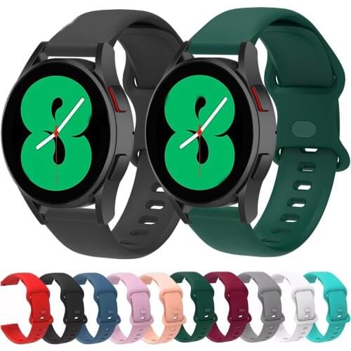 Silicone Straps For Samsung Galaxy Watch 4 Classic 46mm 42mm Sports Bracelet For Galaxy Watch4 44mm 40mm Band Correa Wristband