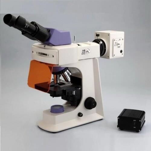 Modern design Trinocular LED fluorescence Microscope EUM-2000FLED with LED fluorescence excitation
