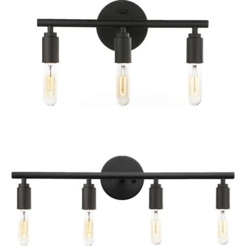 Creative Cool Four-Head Three Four-Head Retro Industrial Wind 110V Iron Craft Wall Lamp American-Style Mirror Front Lamp