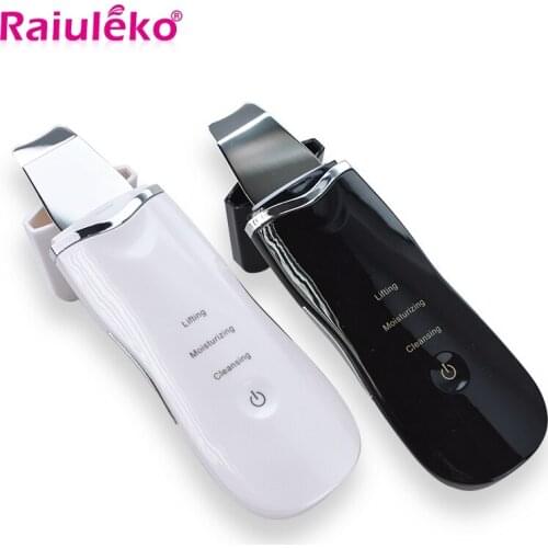 Ultrasonic Skin Scrubber Pore Cleaner Acne Removal Facial ion Spa Vibration Massager Ultrasound Peeling Lifting Beauty Device