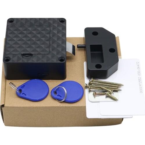 No hole Hidden RFID Smart Lock Invisible Magnetic Cabinet Lock Drawer Lock Furniture Locker Electronic Lock