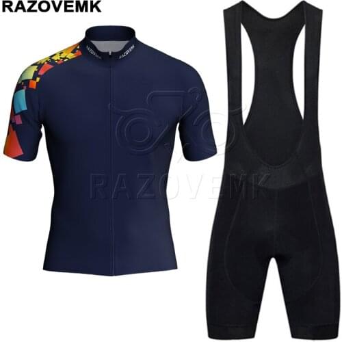 RAZOVEMK 2018 cycling jersey MTB Bike Jersey Maillot Ciclismo Cycling Clothing set Bicycles ropa ciclismo