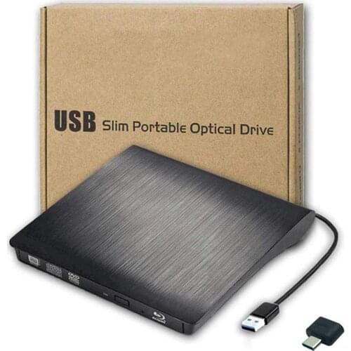 External CD DVD Drive, USB C Writer Type C USB 3.0 CD DVD RAM Burner Combo High Speed Re-Writer For Laptop Notebook PC Desktop