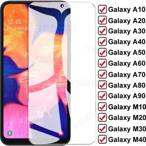 9D Safety Tempered Glass For Samsung Galaxy A10 A20 A30 A40 A50 A60 A70 Full Screen Protector A80 A90 M10 M20 M30 M40 Glass Film