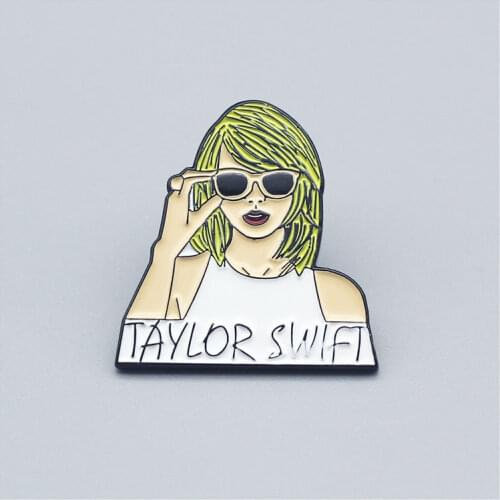 Swift Taylor Enamel Pins Pop Singer Metal Cartoon Brooch Originality Lapel Badge Given Friends And Fans Gifts