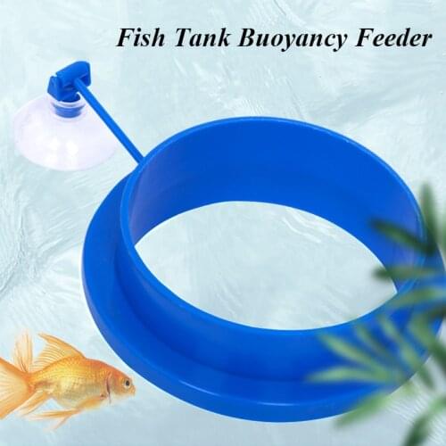 1pc Fish Feeding Aquarium Fish Tank Square/Ring Feeder Station Floating Food Plant Buoyancy Circle Feeding Ring Aquarium Fish