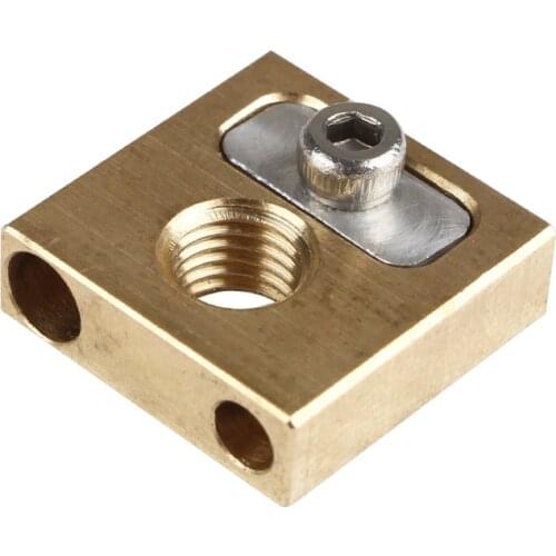 16*16*5MM UM3 M6*0.75 brass heating block nozzle copper head 4MM heated block for Ultimaker3 3d printer parts