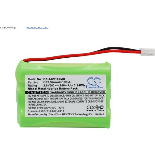 Cameron Sino 900mAh Battery GP100AAAHC3BMJ for Audioline Baby Care V100, G10221GC001474
