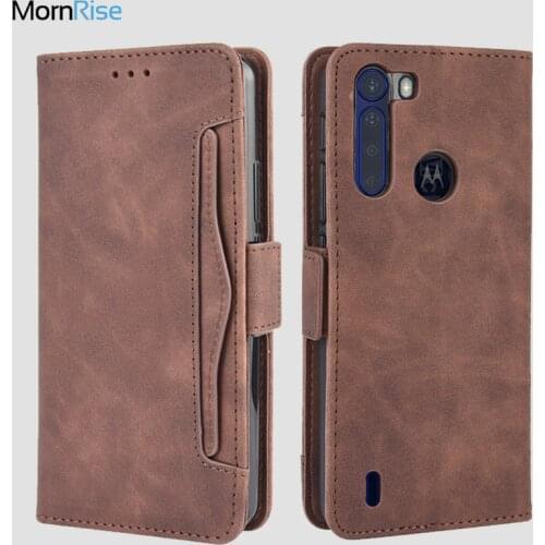 Wallet Cases For MOTO One Fusion Case Magnetic Closure Book Flip Cover For MOTO One Fusion + Leather Card Photo Holder Phone Bag