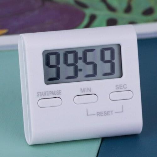 Super Dunne Lcd Digitale Scherm Keuken Countdown Timer Magneet Klok Slaap Stopwatch Klok Timer Temporizador