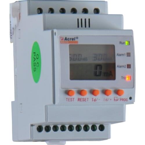 Din rail digital measuring residual current protection relay with RS485 overcurrent