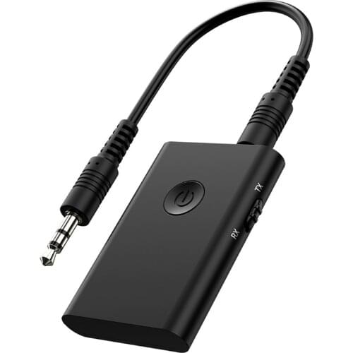 Dual Link Bluetooth 5.0 Aptx Low Latency RCA Aux 3.5mm Stereo Audio Transmitter Receiver Wireless Home TV Music Adapter