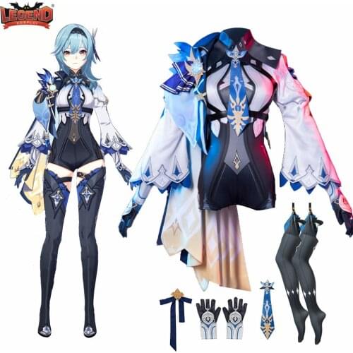 Cosplay Legend Game Genshin Impact Eula Cosplay Costume Game Uniform Lovely Suit Women Halloween Party Outfit vs Scaramouche