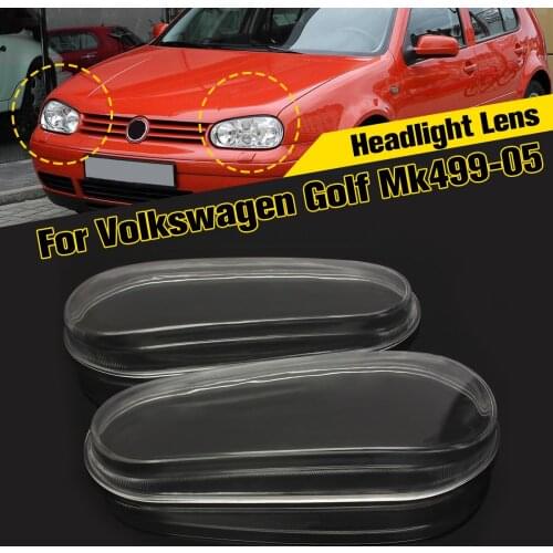 Left Right Car Glass Lens Headlight Lamp Housing Cover For VW MK4 Golf GTI R32 1999 2000 2001 2002 2003 2004 2005