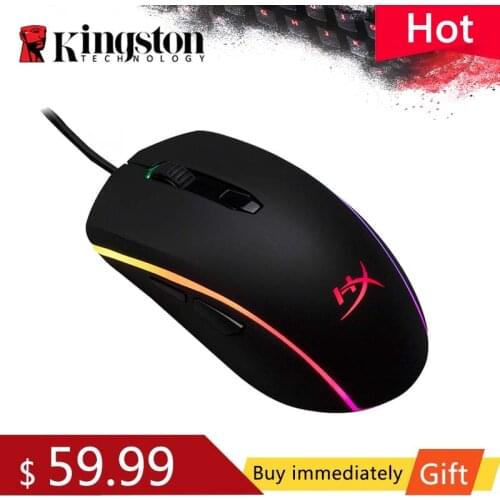 Kingston HyperX Pulsefire Surge RGB Gaming Mouse Omron switch Pixart 3389 sensor E-sports mouse wired mouse DPI is up to 16000