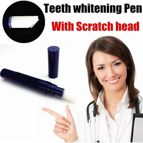 New Dental Lab Teeth Tooth Whitening Gel Pen with Scratch Head Easier To Remove Yellow Smoke Stains Teeth Dental Scaler