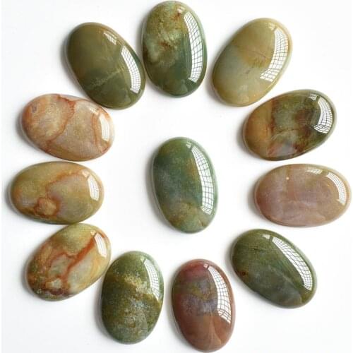 Wholesale 12pcs/lot fashion good quality natural india onyx Oval CAB CABOCHON beads for jewelry making 20x30mm Free shipping