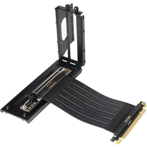 PCIe Riser Cable, 3.0 x16 PCI Express Riser Extender, Flexible High Speed 90 Degree GUP Riser Cable for Graphics Card Vertical