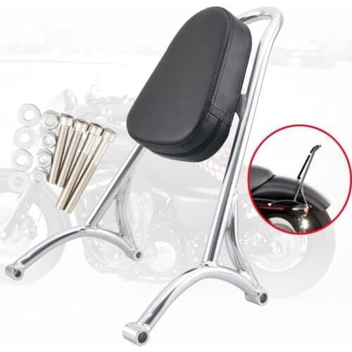 Motorcycle Passenger Sissy Bar Solo Backrest Pad Short Fits For Harley Sportster XL Iron Nightster 883 1200 Forty Eight 48 04-17