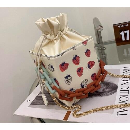 Womens Designer Handbag 2021 Fashion New High quality PU Leather Women Tote bag Acrylic Chain Shoulder Messenger bag Box bags