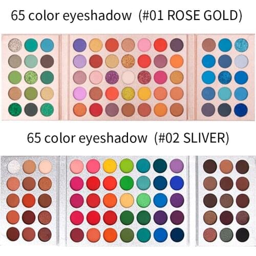 Eyeshadow Gorgeous Me Eyeshadow 65 Color Makeup Glitter Matte Palette Charming Eyeshadow High Pigmented EyeShadow