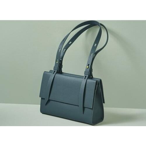 OUSSON Leather Large Capacity Messenger Bag Fashion Uderarm Bags Multifunctional Small Square Tote For Women