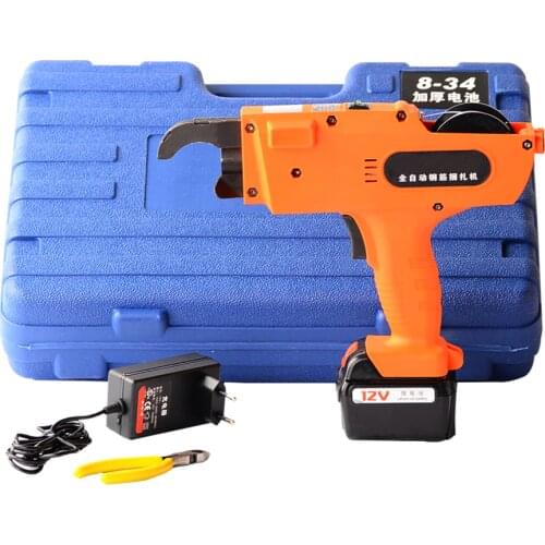 Rebar Tier Binding Machine 12V Automatic Rebar Tying Machine Cordless Wire Lithium Battery RU UA Free shipping