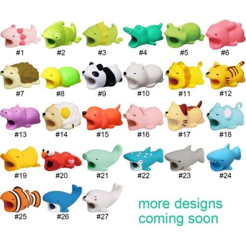 Data Frog 26 Styles Cable Chompers Animal Protectors Bite Protector for iPhone cable Winder Phone Accessories