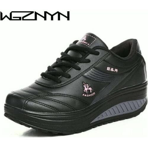 2020 NEW Women Sneakers Wedges Platform Body Shaping Shoes Shape Ups Fitness Shoe Slimming Swing For Female Weightlifting Shoe