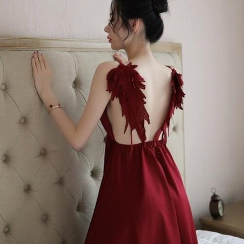 Dark Angel Wings Gothic Women Summer Embroidery Dress Vestidos De Festa Backless Black White Sexy Party Club Loungewear Dress