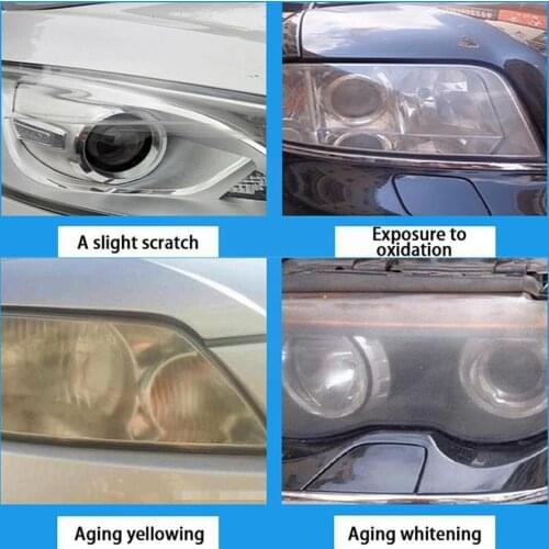 30ml Liquid Polymer Headlight Car Headlight Polishing Refurbishment Repair Repairing Tool Detergent Cleaning Repair Fluid F Y8M7