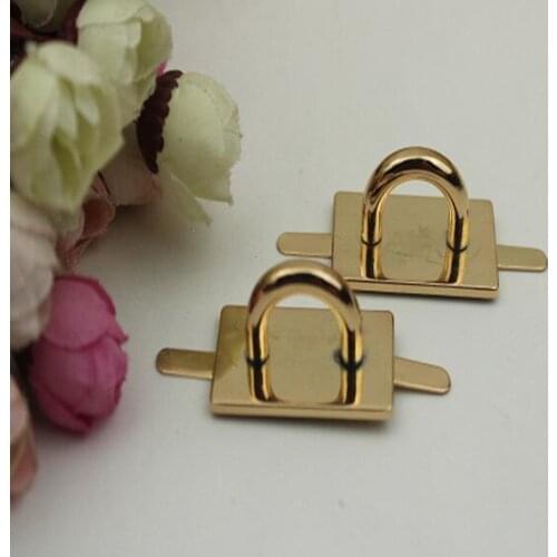 10 PCS/lot) DIY hardware plating processing leather handbags decorative buckle accessories mortise lock arch bridge base