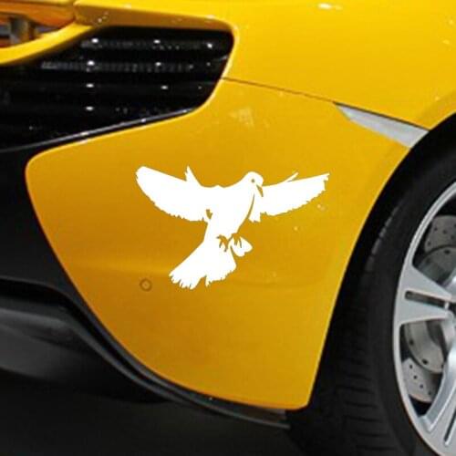 15*9.6cm Dove Sticker Cute And Interesting Fashion Sticker Decals Rear Window Car Sticker Body Decals Car Accessories