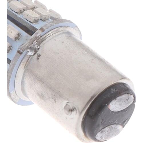 2Pcs Red Light 1157 BAY15D 50 SMD 1206 12V LED Car Tail Stop Brake Lamp Bulb