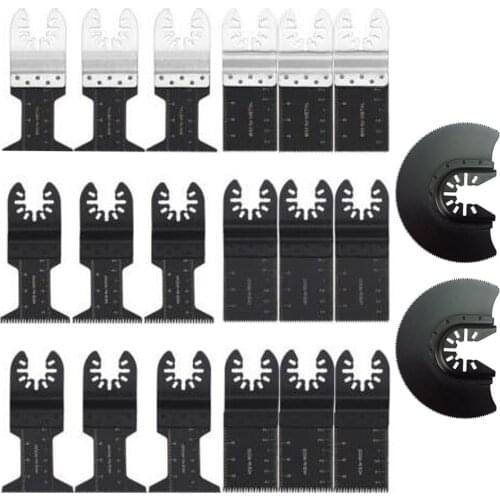 20 Pieces Saw Blade Of Metal Wood Vibration Multi-Blade Tool Quick Release Saw Blade, Multi-Function Swing Saw Blade