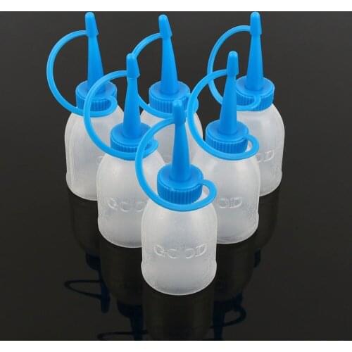 5pcs Kitchen Plastic Squeeze Bottle Spray Dispense Common Bottle Dispenser Glue Gel Oil Kitchen Ketchup Sauce Liquid Bottle