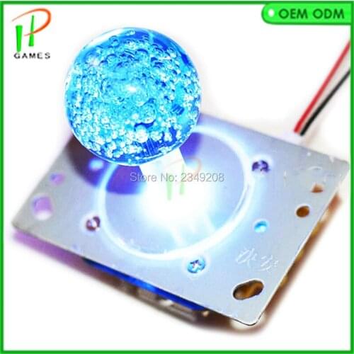 10 pcs blue led joystick Arcade joystick DIY Joystick multicolor Ball 8 Way Joystick Fighting Stick Parts for Game Arcade12v