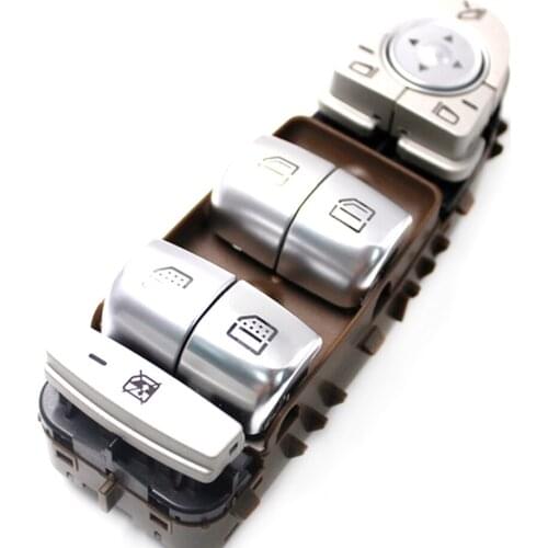 A2229056800 2229056800 A 222 905 6800 Master Auto Power Window Switch for Mercedes Benz C300 C63 Brown