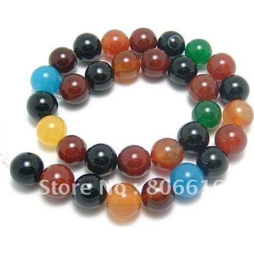 10MM/12MM 2strands/pack Brazil Colorful 100& Natural Stone Loose Strand Bead Semi-precious Stone Jewelry Beads
