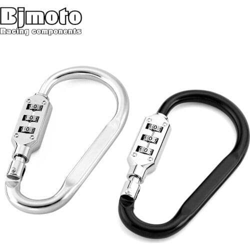 BJMOTO 1 Pc Combination Code Lock Helmet Luggage Safety 3 Digit padlock Bicycle Motor Rock Password Lock
