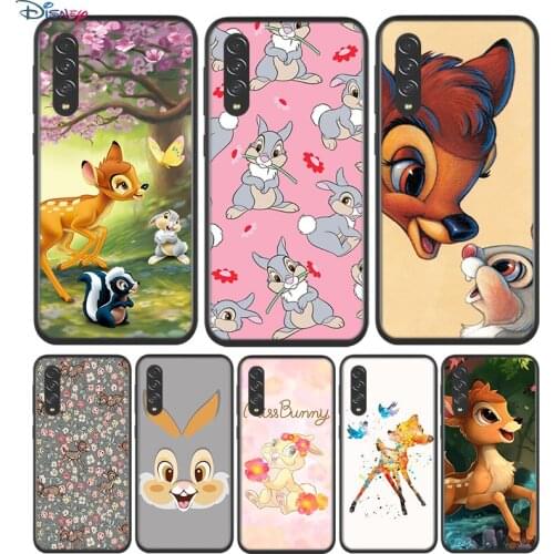 Black Soft Bambi Thumper For Samsung Galaxy A90 A80 A70 A70S A60 A50 A40 A30 A30S A20S A20E A10 A10E Phone Case