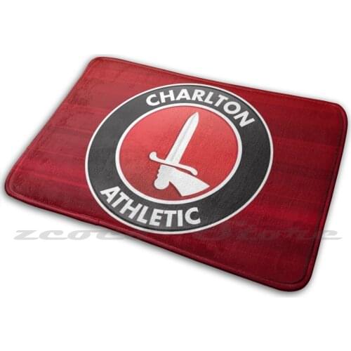 Charlton Athletic Home Carpet Water Absorb Non-Slip Door Mat Charlton Athletic Football Club English England White Red Efl