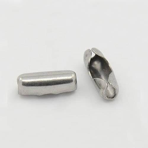 Stainless Steel Ball Chain Connector Findings Fits for 1.5mm 2.0mm 2.4mm 3.2mm Ball Chain DIY Crafts Findings Wholesale