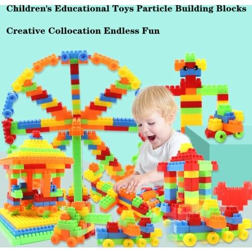 Toys For Children Assemble Insert Large Particles Building Blocks Childrens Educational toys DIY Constructor Creative toy Block