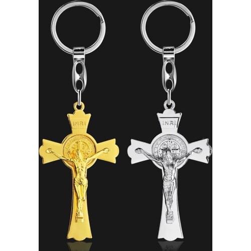Catholic Christian Saint Benedict Fashion Mens and Womens Necklace Jewelry Pendant Exquisite Car Bag Keychain Pendant