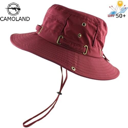 Light Sun Hat for Women Men Bucket Summer Fishing Boonie UV Protection Bob Solid Color Outdoor Beach Cap Packable Mesh Quick Dry