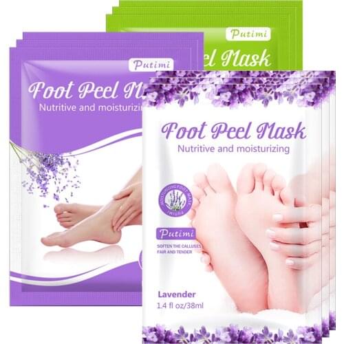 Foot Mask Socks Exfoliating Foot Spa Bath Mask Peeling Scrub Pedicure Foot Patch Moisturizer Dead Skin Remover