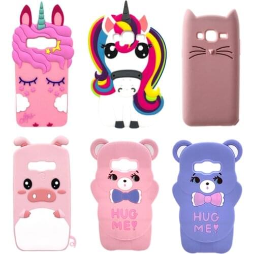 Cute 3D Cartoon Silicone Case For Samsung Galaxy J7 2015 Case Cover For Samsung J7 2015 SM-J700F 5.5 inch J700 J7008 J700F J700H
