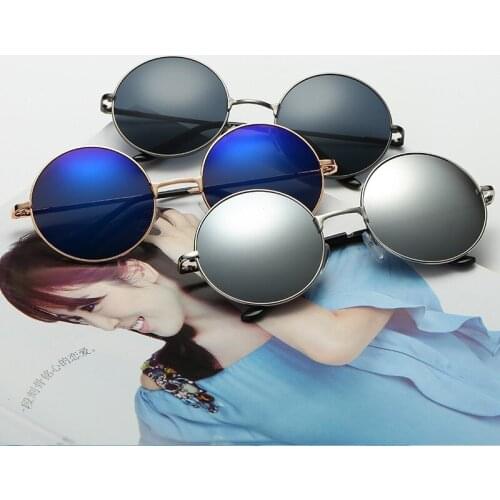 Fashion Men Women Vintage Retro Round Sunglasses Metal Frame Eyewear Spectacles Driver Goggles Outdoor Sports Glasses